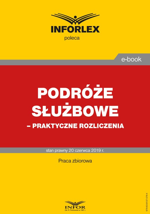 okładka Podróże służbowe – praktyczne rozliczenia ebook | pdf | Praca Zbiorowa