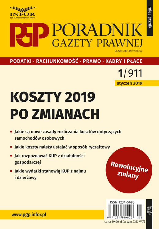 okładka Koszty 2019 – po zmianach ebook | pdf | Tomasz Krywan