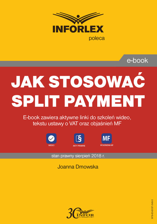 okładka Jak stosować split payment ebook | pdf | Joanna Dmowska