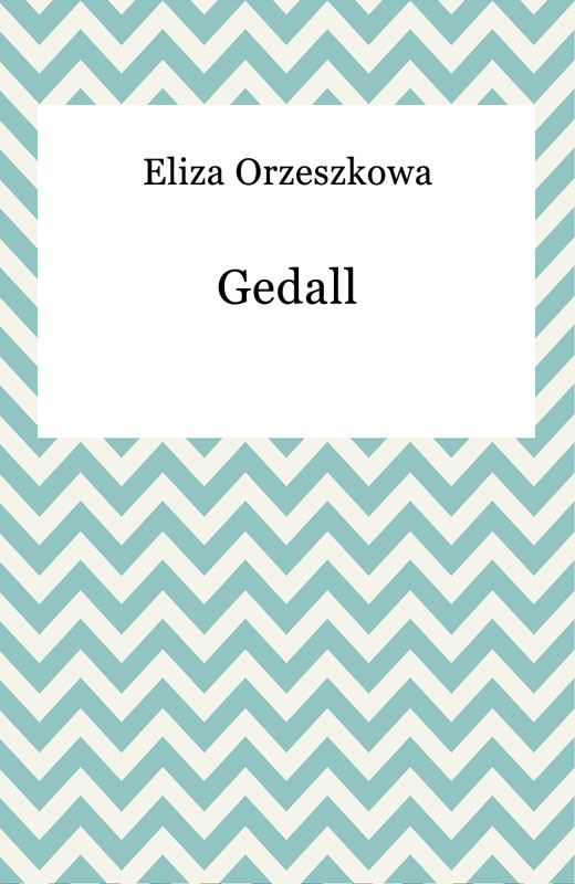 okładka Gedall ebook | epub, mobi | Eliza Orzeszkowa
