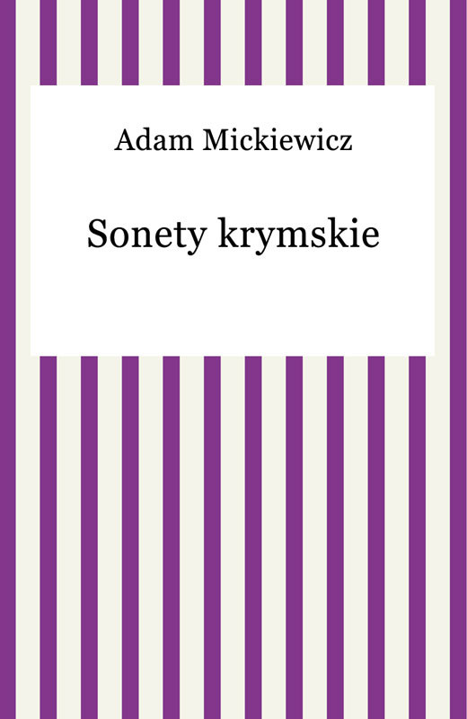 okładka Sonety krymskie ebook | epub, mobi | Adam Mickiewicz