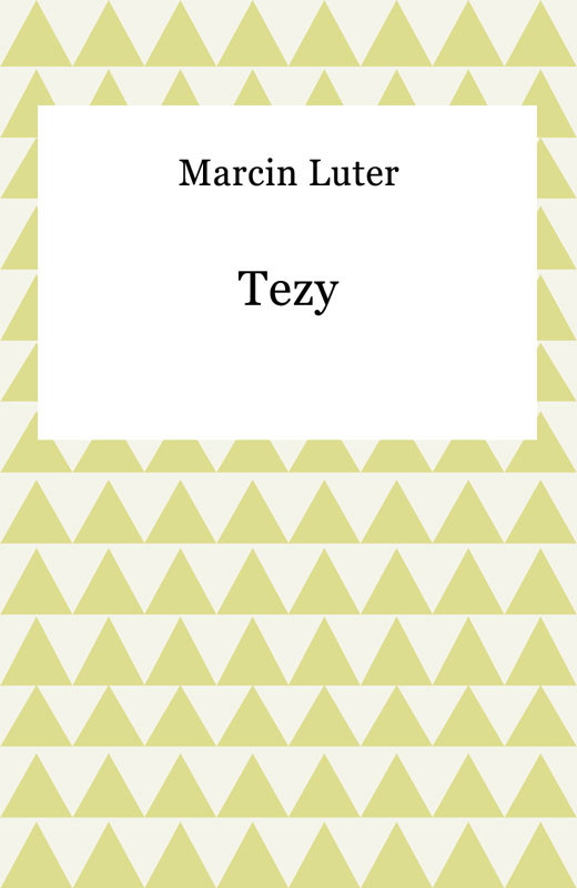 okładka Tezy ebook | epub, mobi | Marcin Luter