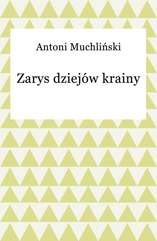 okładka Zarys dziejów krainy ebook | epub, mobi | Antoni Muchliński