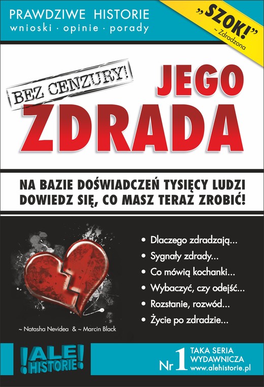 okładka Jego zdrada. Prawdziwe historie, wnioski, opinie, porady... ebook | epub, mobi | Marcin Black, Natasha Newidea