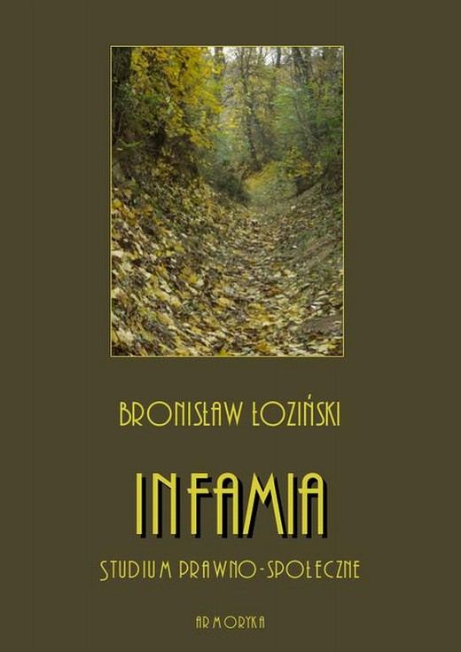 okładka Infamia. Studium prawno-społeczne ebook | pdf | Bronisław Łoziński