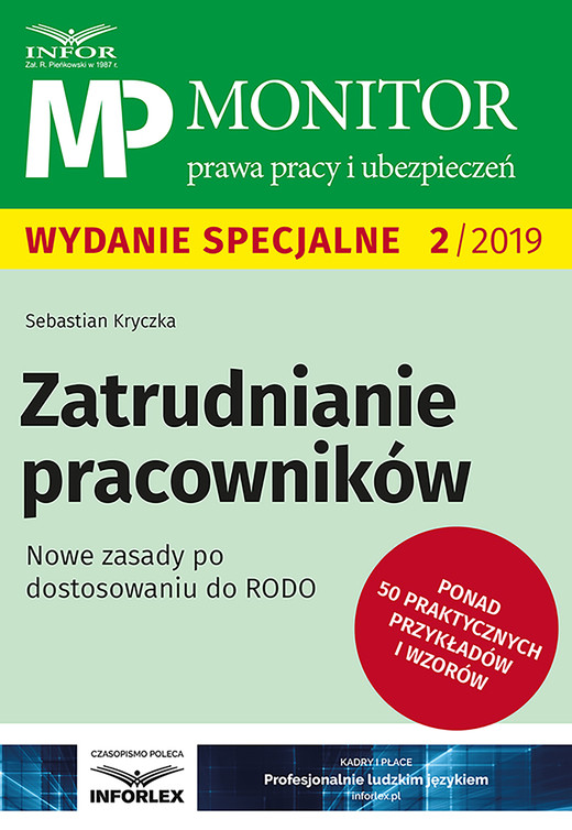 okładka Zatrudnianie pracowników.Nowe zasady po dostosowaniu do RODO ebook | pdf | Sebastian Kryczka