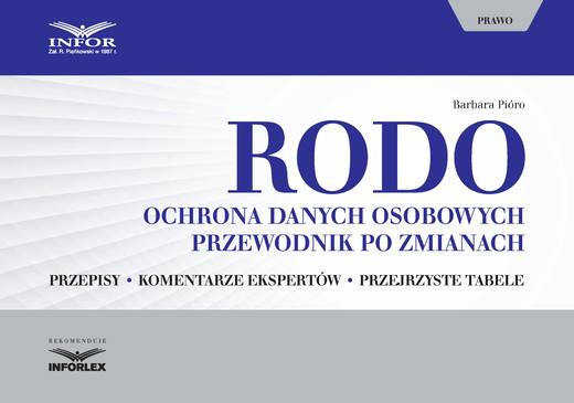 okładka RODO. Ochrona danych osobowych. Przewodnik po zmianach ebook | pdf | Barbara Pióro
