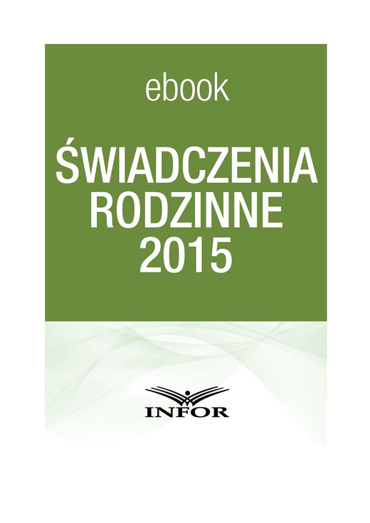 okładka Świadczenia rodzinne 2015 - PDF ebook | pdf | Wioleta Matela