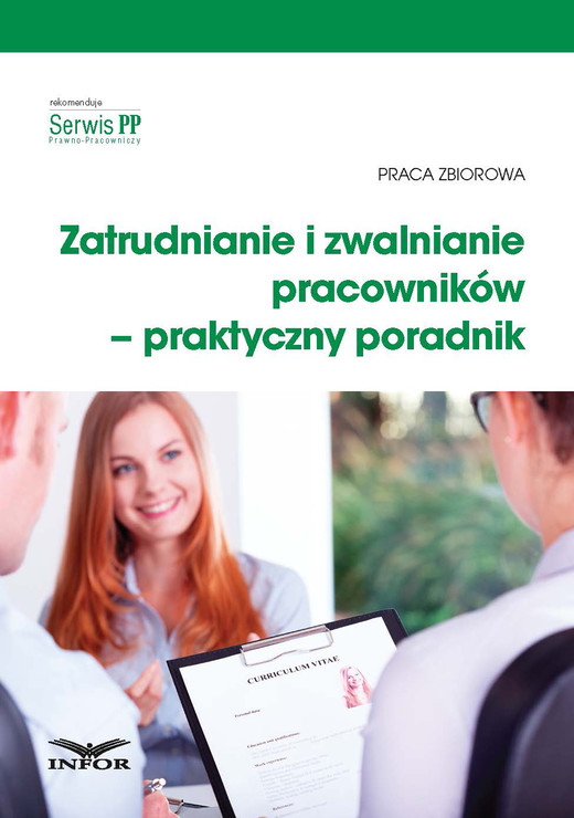 okładka Zatrudnianie i zwalnianie pracowników – praktyczny poradnik (PDF) ebook | pdf | INFOR PL SA