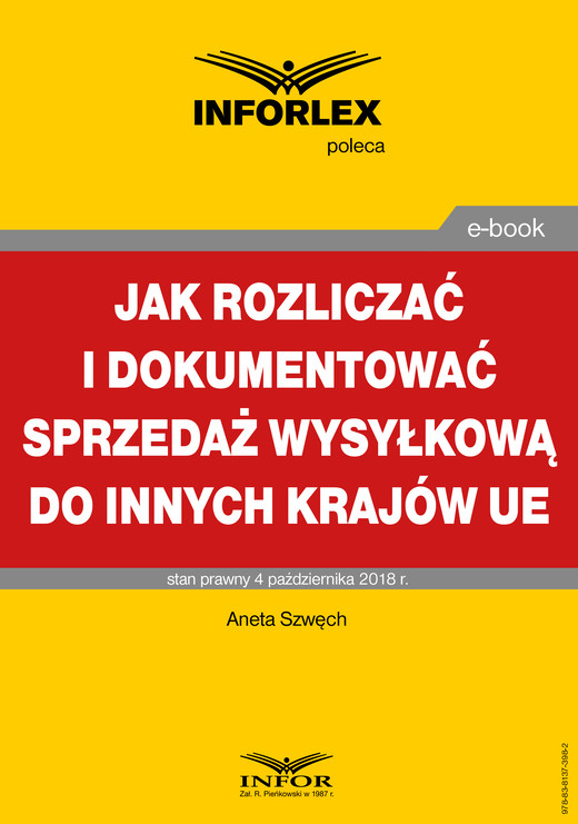 okładka Jak rozliczać i dokumentować sprzedaż wysyłkową do innych krajów UE ebook | pdf | Aneta Szwęch