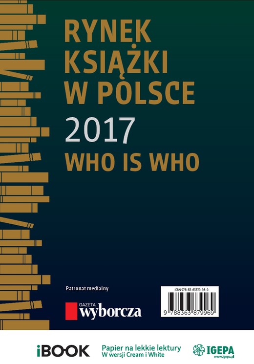 okładka Rynek książki w Polsce 2017. Who is who ebook | pdf | Piotr Dobrołęcki, Ewa Tenderenda-Ożóg