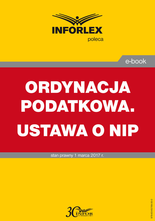 okładka Ordynacja podatkowa. Ustawa o NIP ebook | pdf | Praca Zbiorowa