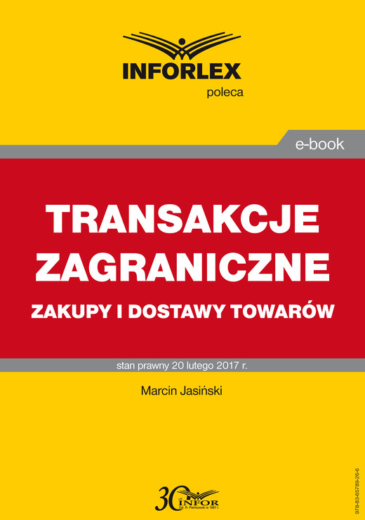 okładka TRANSAKCJE ZAGRANICZNE zakupy i dostawy towarów ebook | pdf | Marcin Jasiński