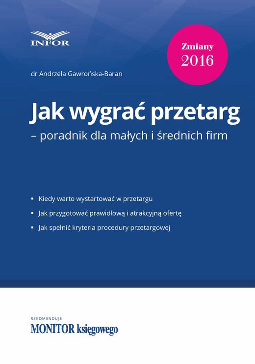 okładka Jak wygrać przetarg – poradnik dla małych i średnich firm ebook | pdf | Andrzela Gawrońska-Baran