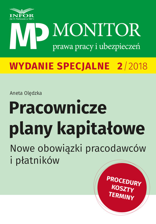 okładka Pracownicze plany kapitałowe. ebook | pdf | dr Aneta Olędzka