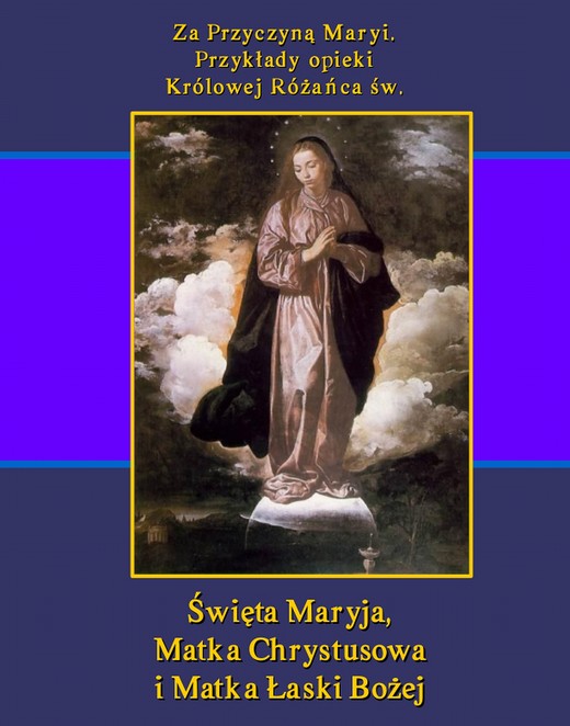 okładka Za przyczyną Maryi. Przykłady opieki Królowej Różańca św Święta Maryja, Matka Chrystusowa i Matka Łaski Bożej ebook | epub, mobi | Teodor Jakub Naleśniak
