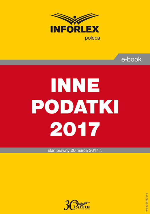okładka INNE PODATKI 2017 ebook | pdf | Praca Zbiorowa