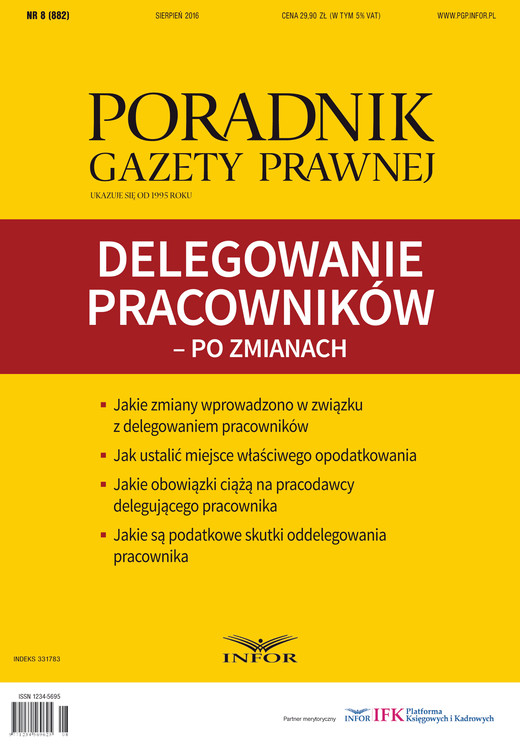 okładka Delegowanie pracowników – po zmianach/ Poradnik Gazety Prawnej ebook | pdf | Mariusz Makowski