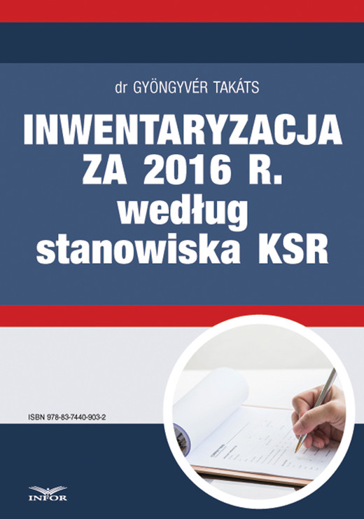 okładka Inwentaryzacja za 2016 r. według stanowiska KSR ebook | pdf | Takats Gyongyver