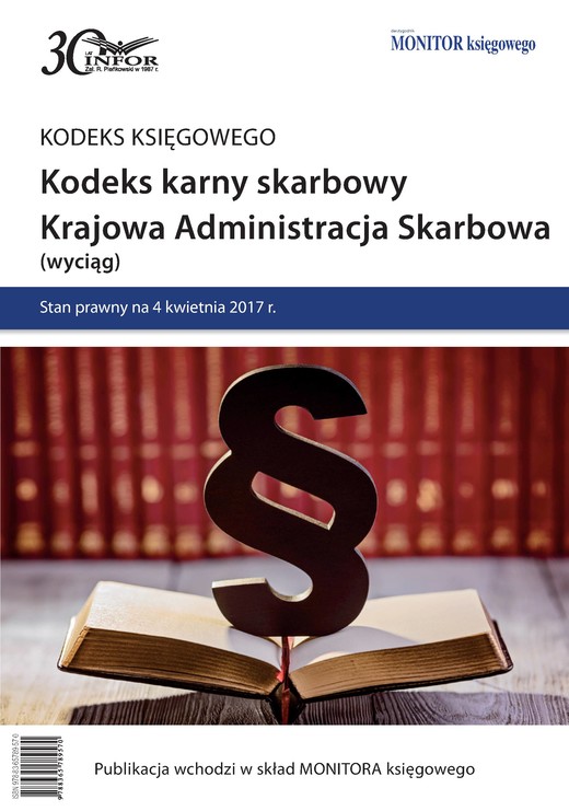 okładka Kodeks karny skarbowy. Krajowa Administracja Skarbowa ebook | pdf | INFOR PL SA