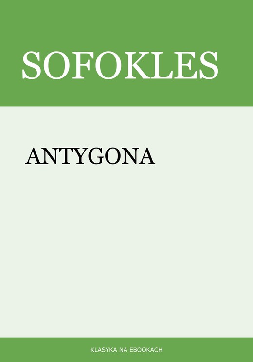 okładka Antygona ebook | epub, mobi | Sofokles Sofokles