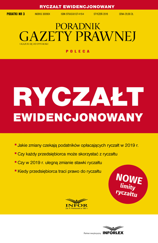 okładka Ryczałt ewidencjonowany ebook | pdf | Praca Zbiorowa