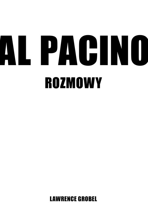 okładka Al Pacino ebook | epub, mobi | Lawrence Grobel