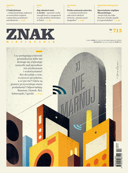okładka Miesięcznik ZNAK nr 715 (12/2014) ebook | epub, mobi | Opracowania Zbiorowe