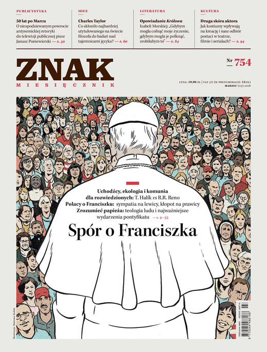 okładka Miesięcznik ZNAK nr 754: Spór o Franciszka ebook | epub, mobi | Opracowania Zbiorowe
