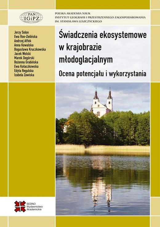 okładka Świadczenia ekosystemowe w krajobrazie młodoglacjalnym.Ocena potencjału i wykorzystania ebook | pdf | Praca Zbiorowa