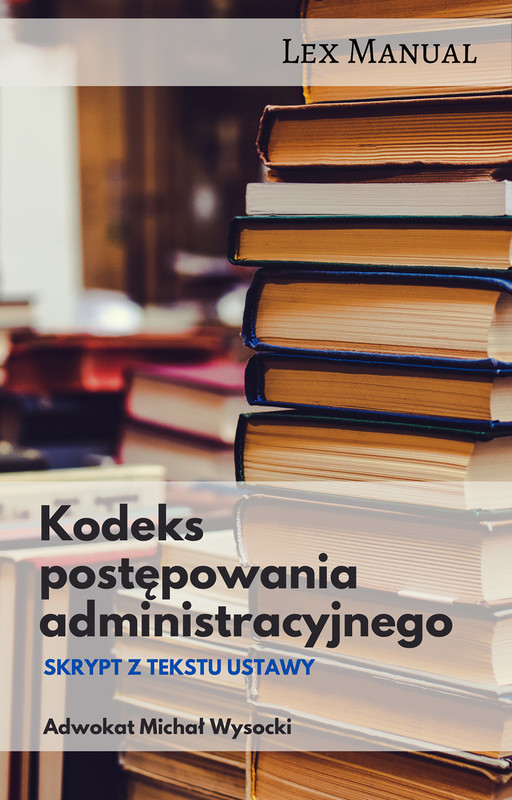 okładka Kodeks postępowania administracyjnego ebook | epub, mobi | Michał Wysocki
