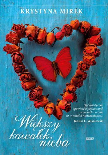 okładka Większy kawałek nieba książka | Krystyna Mirek