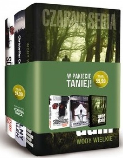 okładka Pakiet Czarna Seria II. Andaluzyjski przyjaciel + Niewidzialny człowiek z Salem + Wody wielkie książka | Alexander Soderberg, Christoffer Carlsson, Arne Dahl