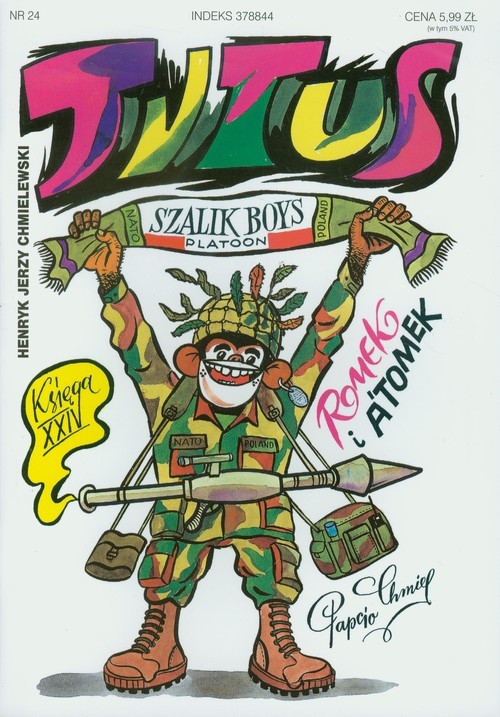 okładka Tytus Romek i Atomek. Księga XXIV. Tytus w NATO książka | Henryk Chmielewski (Papcio Chmiel)