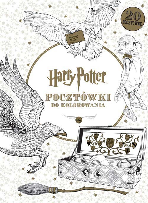 okładka Harry Potter. Pocztówki do kolorowania książka | Opracowania Zbiorowe