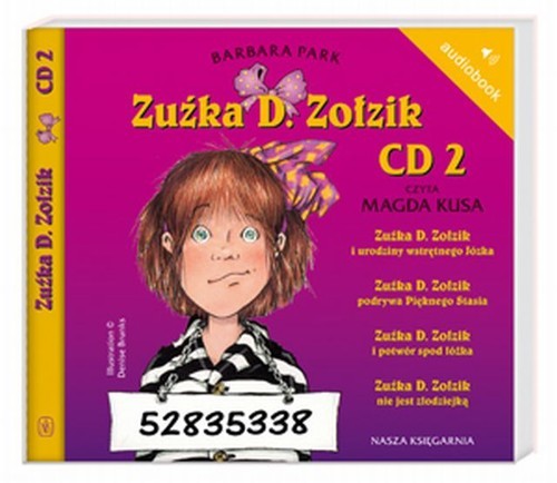 okładka Zuźka D. Zołzik CD 2 książka | Barbara Park