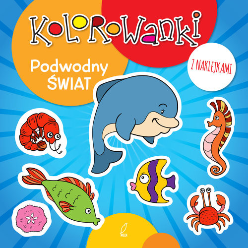okładka Kolorowanki z naklejkami. Podwodny świat książka