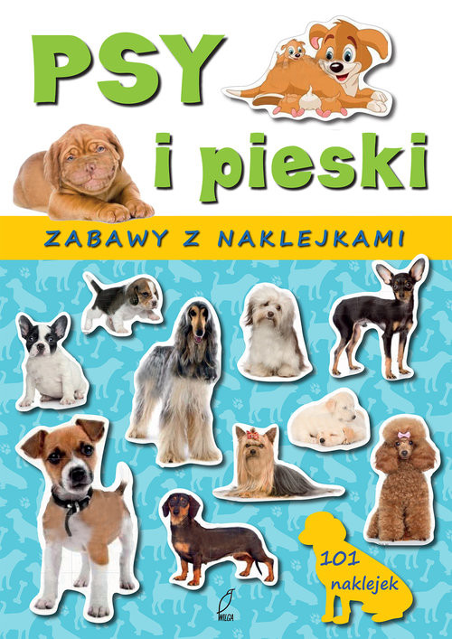 okładka Psy i pieski. Zabawy z naklejkami książka