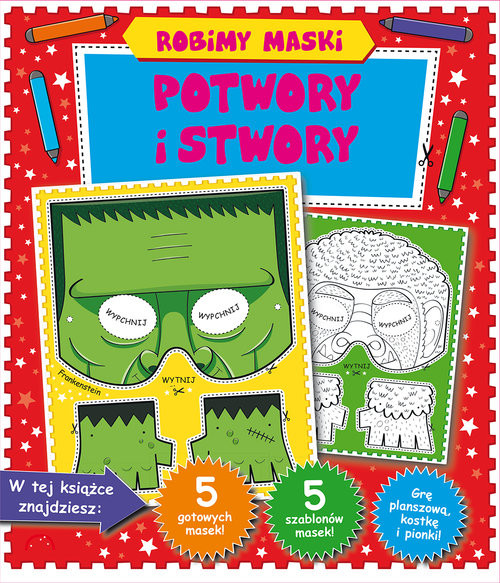 okładka Robimy maski. Potwory i stwory książka