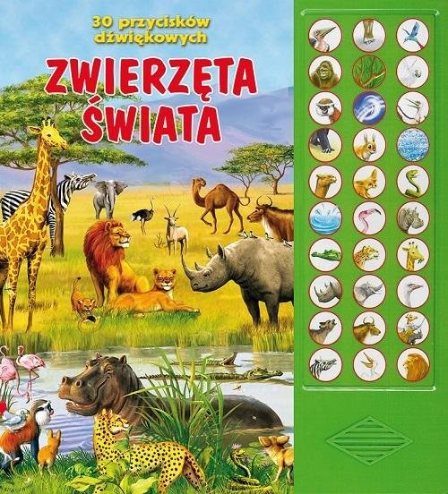okładka Zwierzęta świata. 30 przycisków dźwiękowych książka