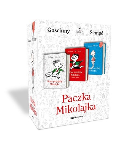 okładka Nowe przygody Mikołajka + Nowe przygody Mikołajka. Kolejna porcja + Nieznane przygody Mikołajka 
 pakiet książka | Jean-Jacques Sempé, René Goscinny