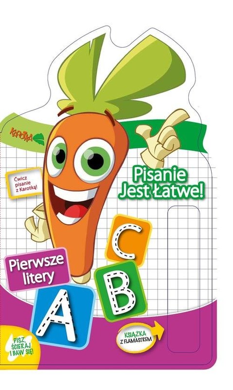 okładka Karotka Pisanie jest łatwe! Pierwsze litery książka