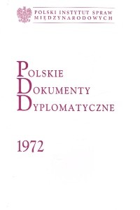 okładka Polskie dokumenty dyplomatyczne 1972 książka