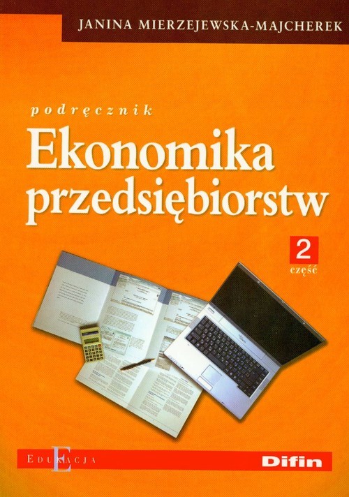 okładka Ekonomika przedsiębiorstw Podręcznik część 2 książka