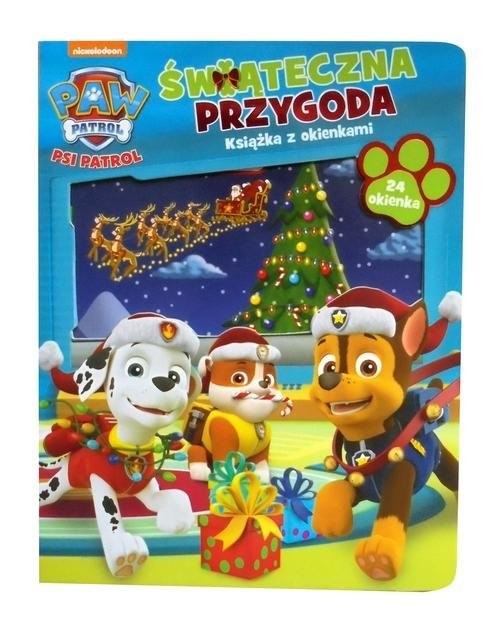 okładka Psi Patrol Świąteczna przygoda książka