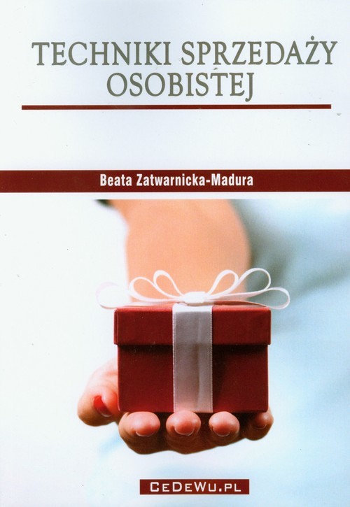 okładka Techniki sprzedaży osobistej książka | Beata Zatwarnicka-Madura