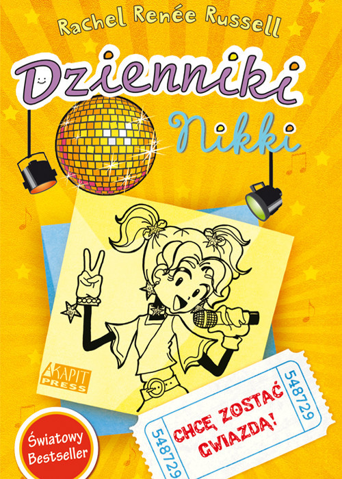 okładka Dzienniki Nikki Chcę zostać gwiazdą książka | Rachell Renee Russell