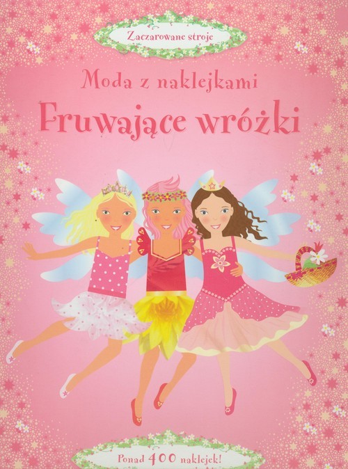 okładka Moda z naklejkami Fruwające wróżki książka