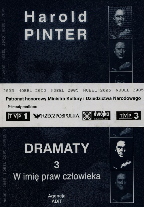 okładka Dramaty 3 W imię praw człowieka książka | Pinter Harold
