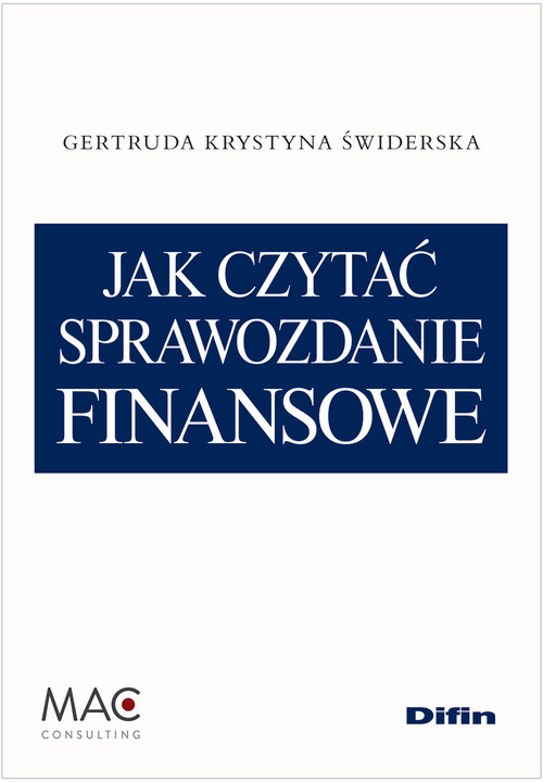 okładka Jak czytać sprawozdanie finansowe książka | Gertruda Krystyna Świderska